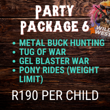 Party Package 6 p/child